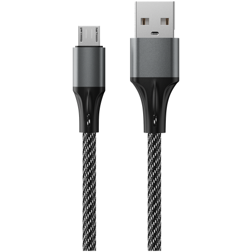 Кабель для быстрой зарядки Accesstyle USB A - Micro USB 24-F100M смартфонов, планшетов, ноутбуков, черный красный