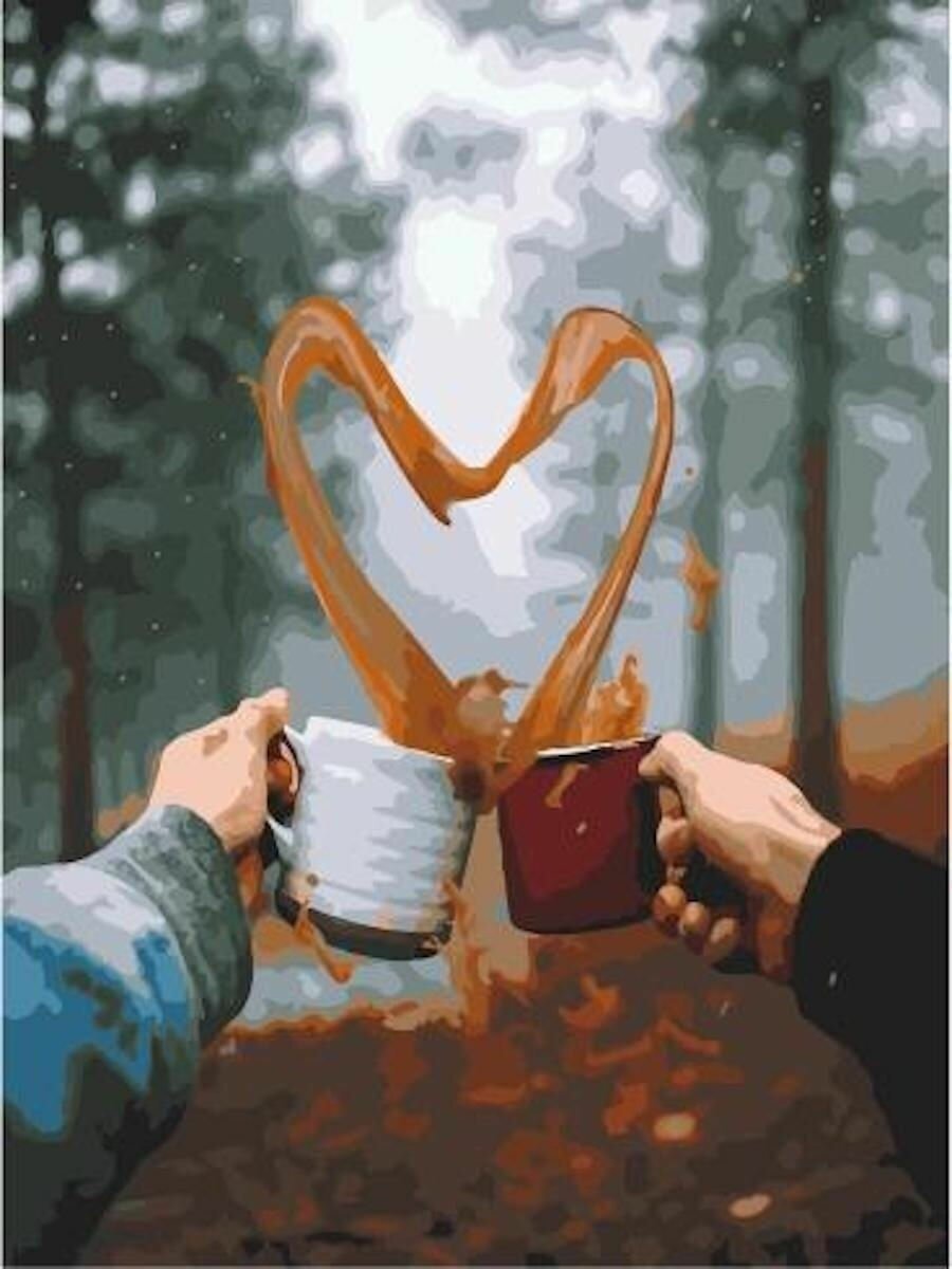Картина по номерам Любовь к кофе 40х50 см Hobby Home