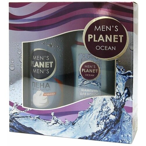 Набор Men's Planet Ocean(Шампунь 250мл+Пена д/бритья 200мл) фестива набор женский mini provance olive шампунь 250мл гель для душа 250мл