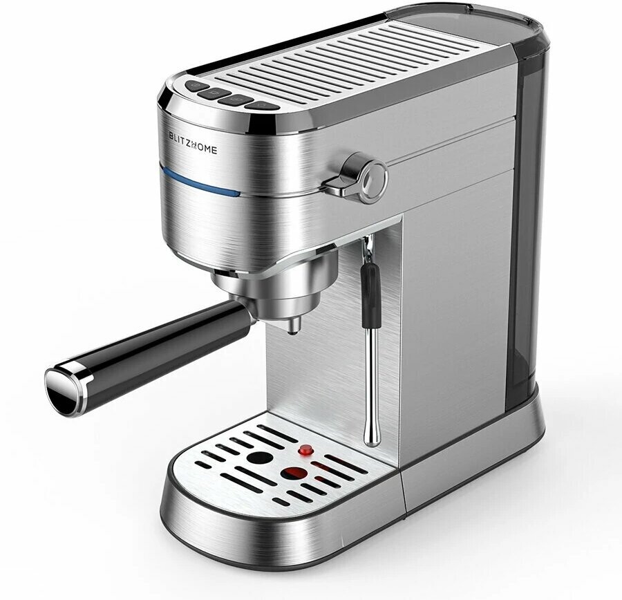 Кофеварка BlitzHome BH-CM1503 Coffee Maker 15 Bar 1250 - 1450 Вт Silver