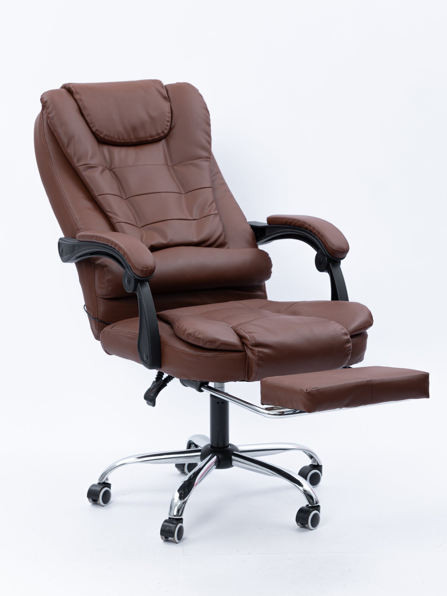 Компьютерное кресло с массажем, цвет: светло-коричневый - фотография № 8