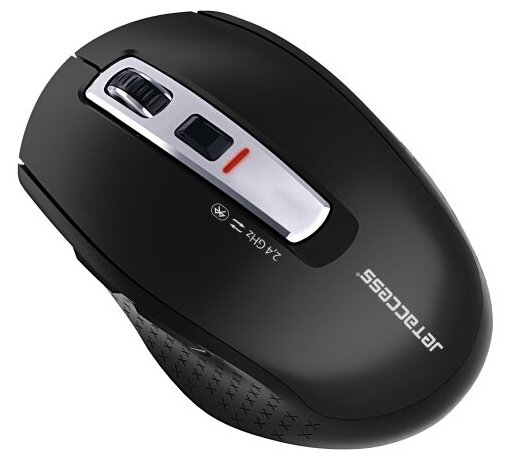 JETACCESS OM-B92G чёрная (800/1200/1600dpi, 5 кнопок, USB 2,4G & Bluetooth 4.0)