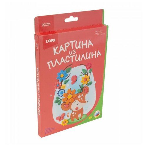 LORI Картина из пластилина Оленёнок (Пз/Пл-009) пластилин lori картина из пластилина птичка пз пл 008