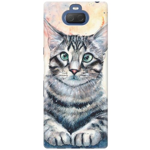 фото Re:pa накладка transparent для sony xperia 10 / xa3 с принтом "ушастый котик"