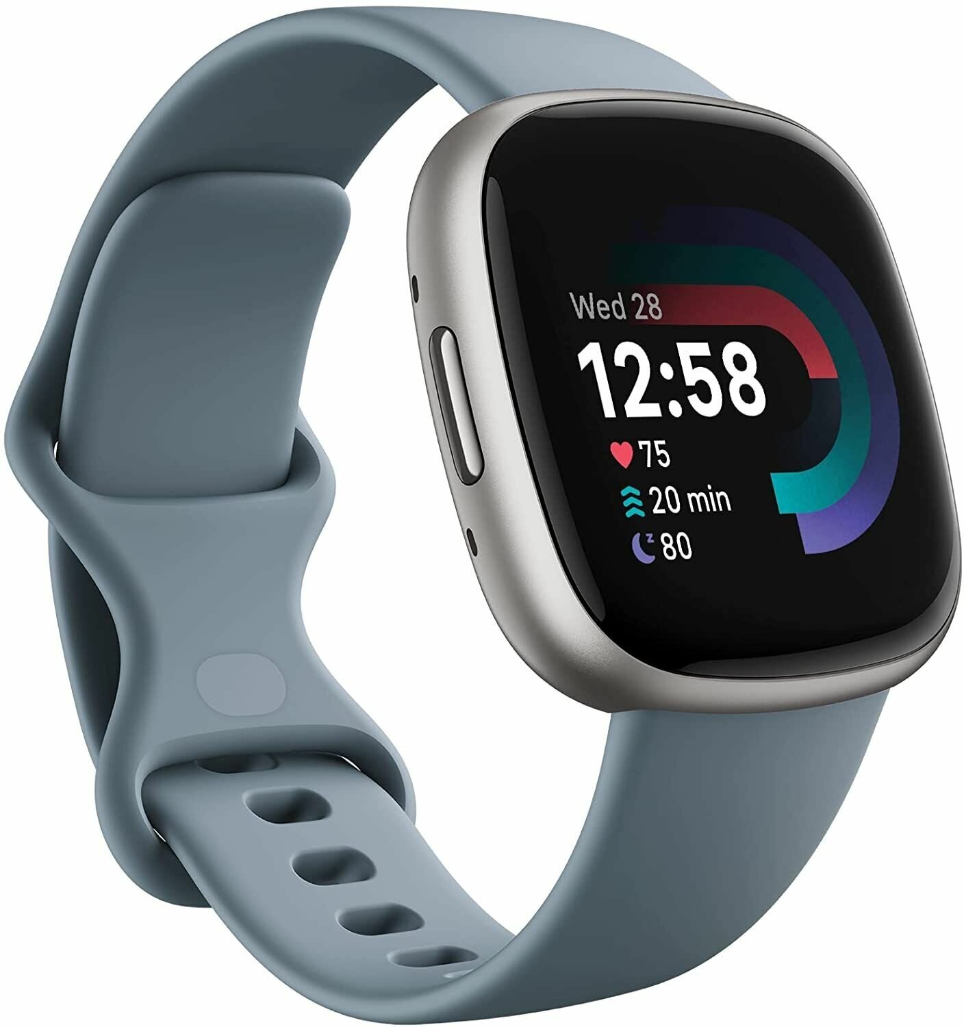 Умные часы Fitbit Versa 4 Waterfall Blue/Platinum