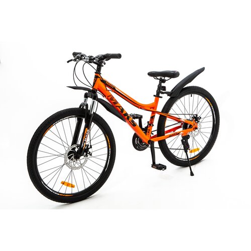 фото Велосипед горный подростковый 26" maks teeny md (21-ск.) (рама 14) оранжевый на рост 135-155см (требует финальной сборки)