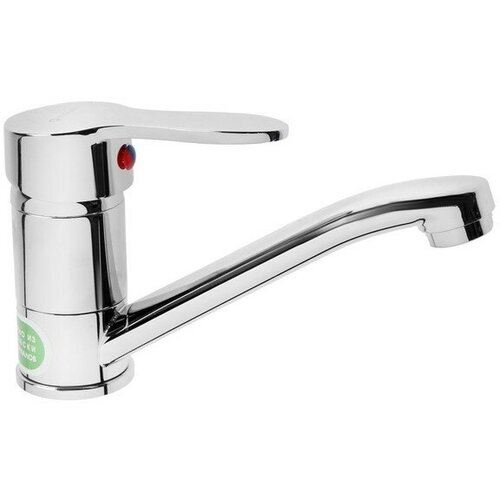 Смеситель для умывальника одноручный Juguni JGN0310/B с гибкой подводкой, литой поворотный излив 150 мм, картридж 35 мм