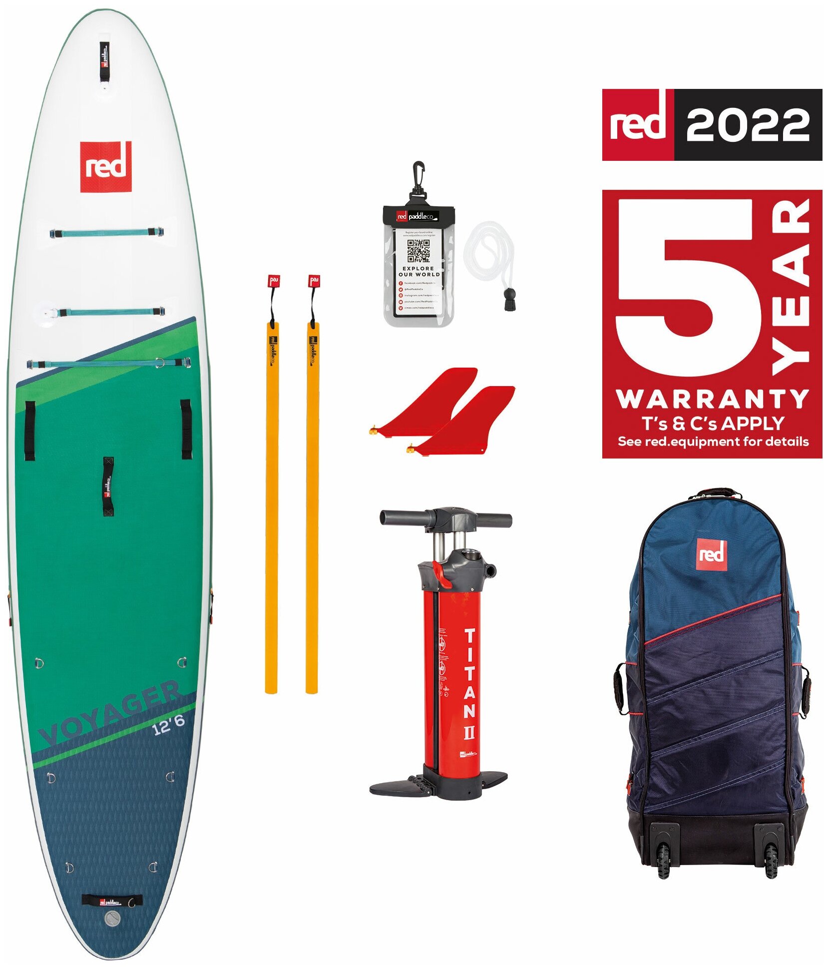  SUP-  Red Paddle 12.6 Voyager 2022 (381x81x15 ) /   ,   / Sup board