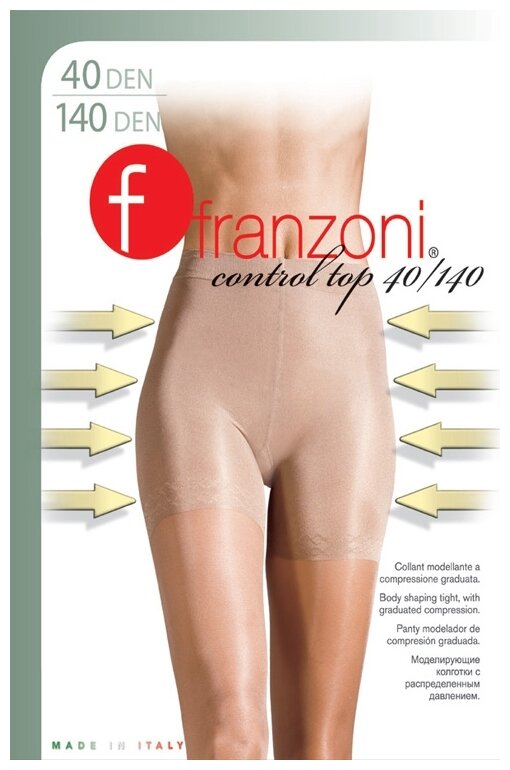 Колготки Franzoni Control Top, 40 den, размер 5, серый — купить в  интернет-магазине по низкой цене на Яндекс Маркете
