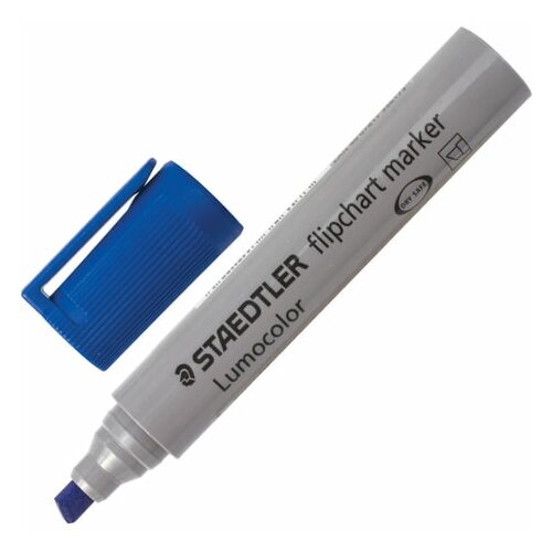 Маркер для флипчартов Staedtler Lumocolor (скошенный, 2-5мм, синий) (356 B-3)