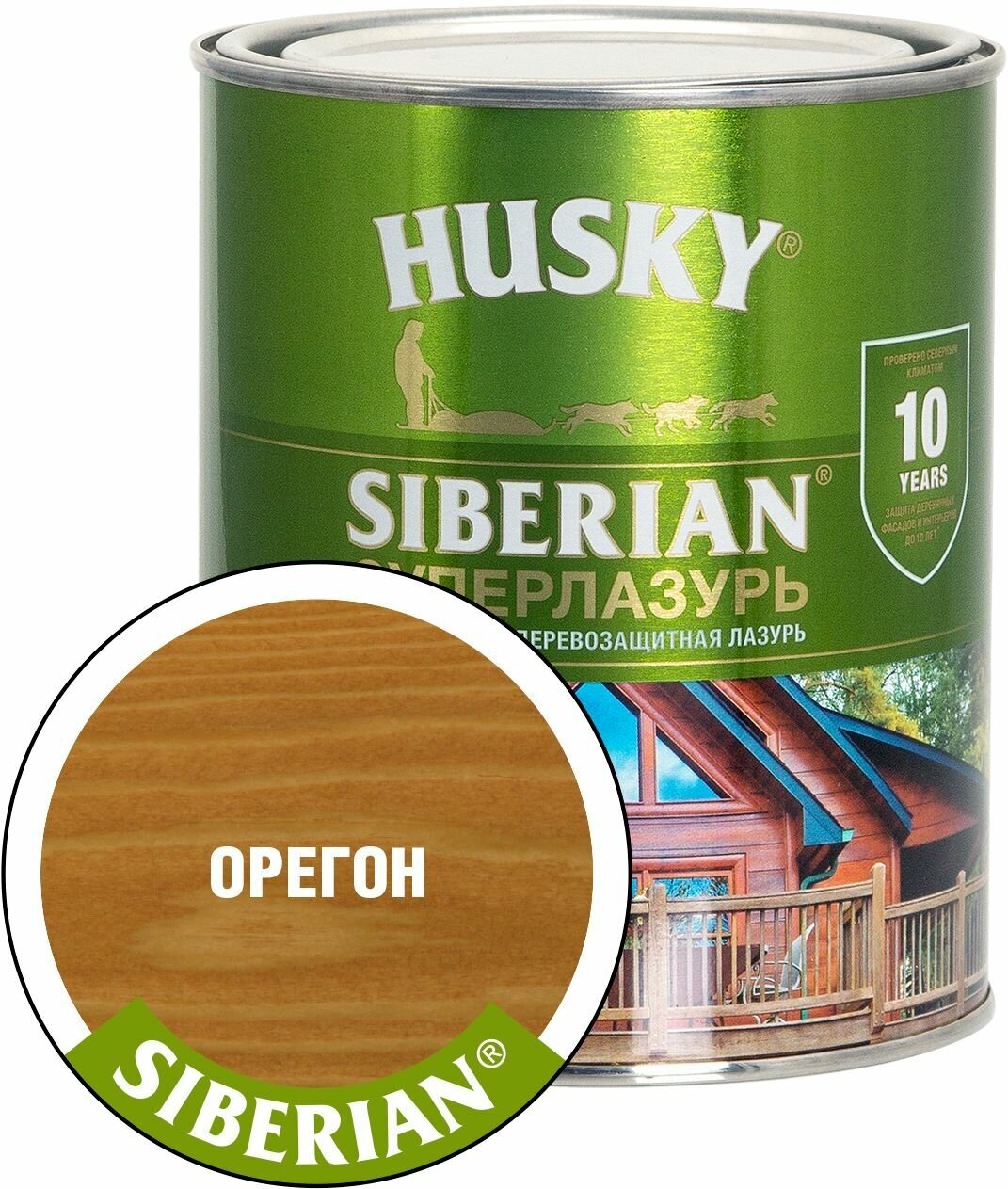 Антисептик HUSKY Siberian орегон 0,9 л полуглянцевый