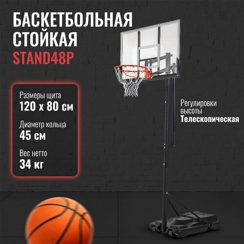 Баскетбольный щит без кольца DFC STAND48P баскетбольный щит без кольца dfc ing54u