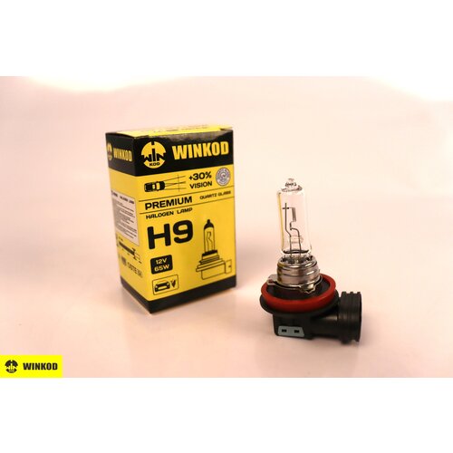 Лампа галогенная H9 65W 12V Premium +30% 1 штука