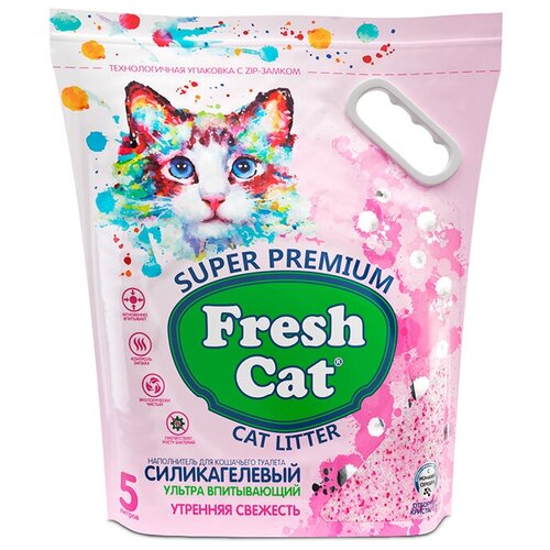 Впитывающий наполнитель Fresh Cat Утренняя свежесть, 5л