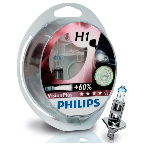 H1 Visionplus 12v (55w) Лампа В Блистере 2 Шт Philips арт. 12258VPS2
