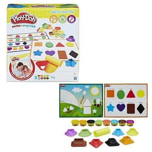 фото Набор для лепки из пластилина play-doh цвета и фигуры