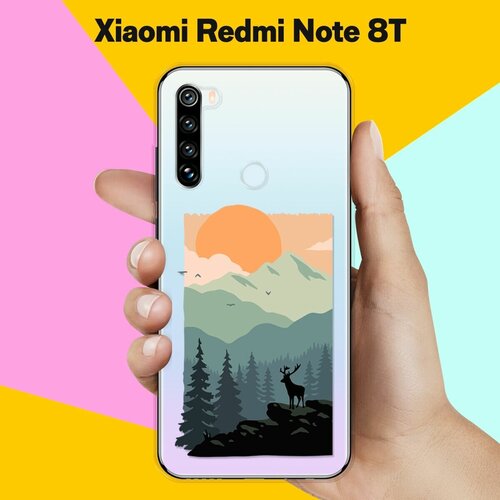 Силиконовый чехол Горы и лес на Xiaomi Redmi Note 8T силиконовый чехол горы на xiaomi redmi note 8t