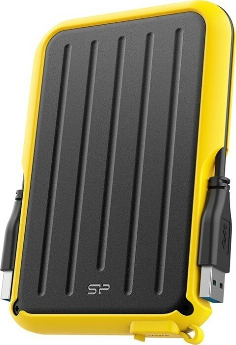 Внешний жёсткий диск 1Tb Silicon Power Armor A66 Black/Yellow (SP010TBPHD66SS3Y)