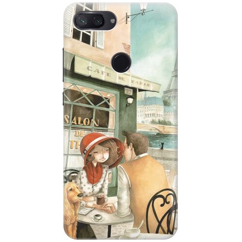 фото Re:pa накладка transparent для xiaomi mi 8 lite с принтом "sweet paris"