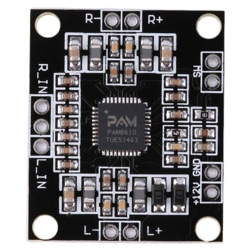 Цифровой аудио усилитель 2х15 W PAM8610 питание 12V плата (. Н)