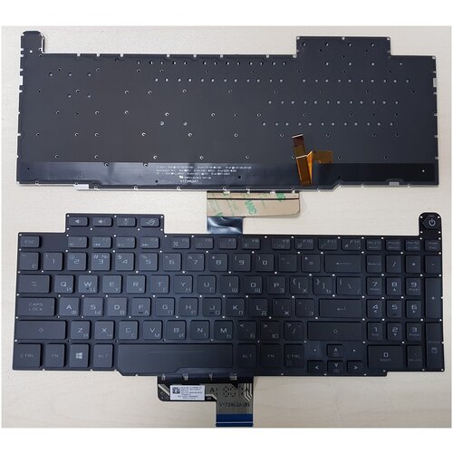 Клавиатура для ноутбука Asus GM501, GM501GM-WS74 черная, без рамки, с подсветкой клавиатура для ноутбука asus gm501 gm501g gm501gm gm501gs gm501s gm501gm ws74 черная без рамки