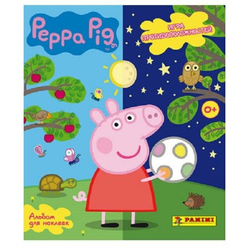 Альбом для наклеек Panini Свинка Пеппа. Игра противоположностей (15 наклеек) касса свинки пеппы со световым и звуковым модулем peppa pig