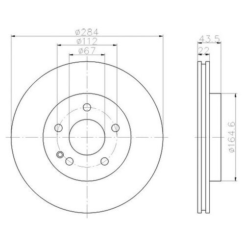 фото Тормозной диск textar 92059403 для mercedes c-class s202,w202