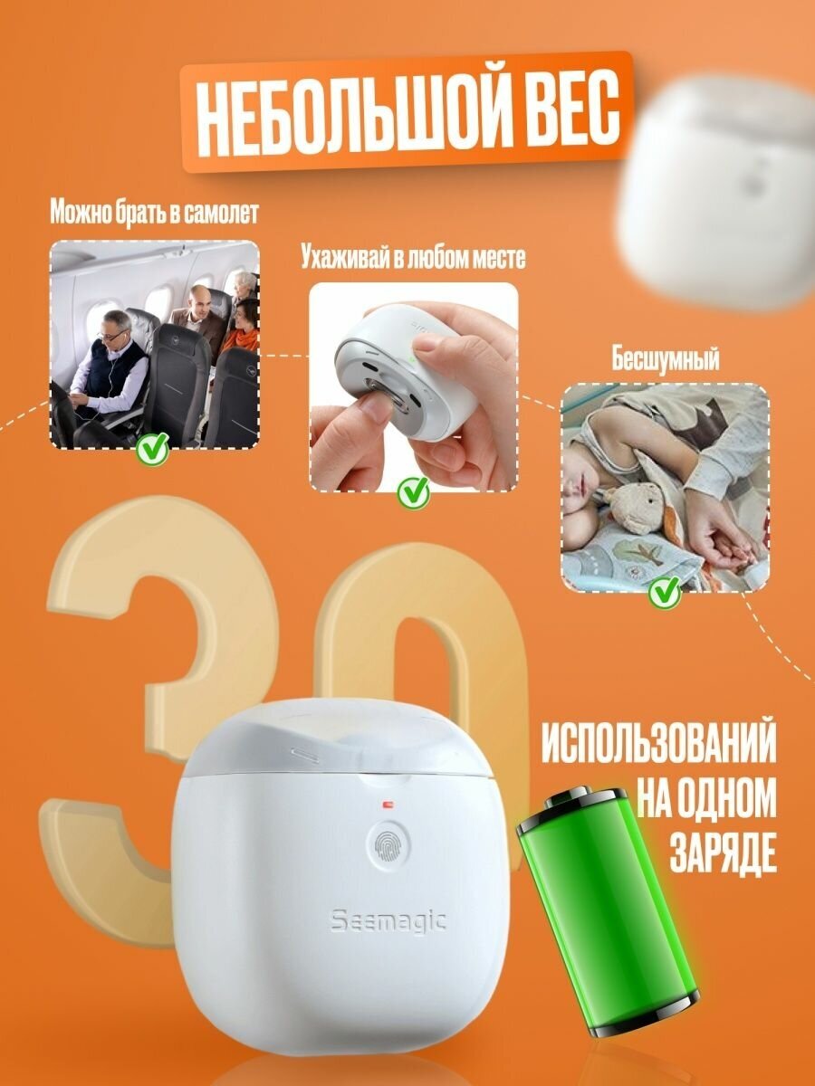 Машинка для стрижки ногтей Seemagic Electric Nail Clipper Pro (SMPH-ZJD03S)