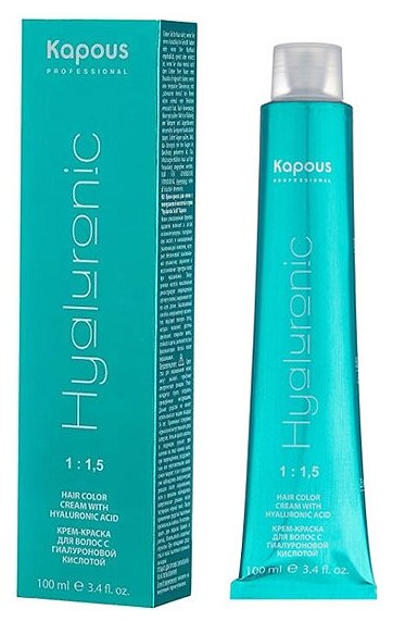 KAPOUS PROFESSIONAL HYALURONIC ACID крем-краска для волос С гиалуроновой кислотой 7.33, 100МЛ