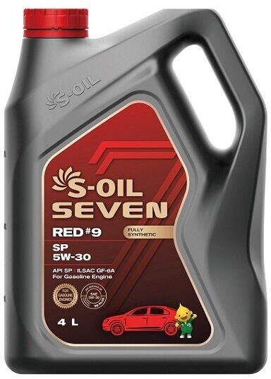 Синтетическое моторное масло S-OIL SEVEN RED#9 SP 5W-30, 4 л