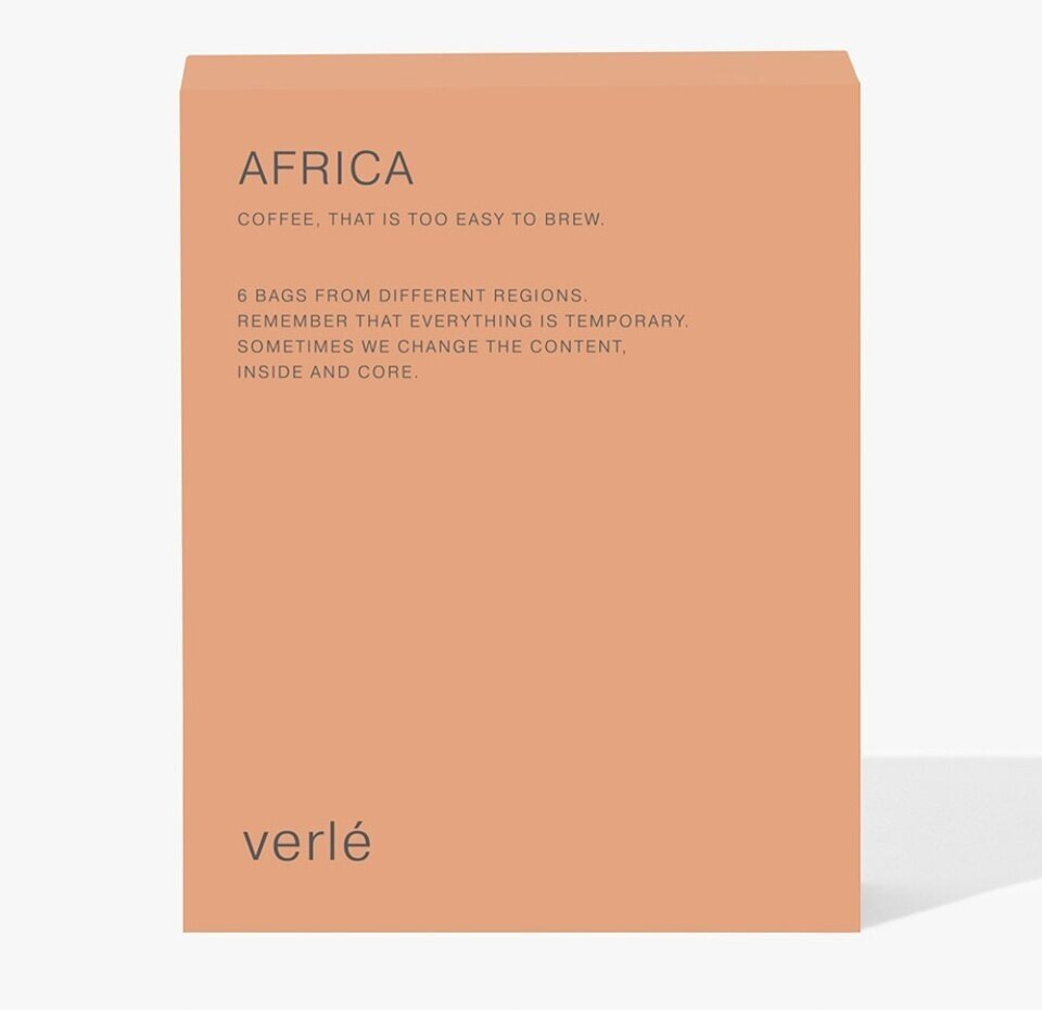 Кофе молотый в фильтр-пакетах Verle Африка