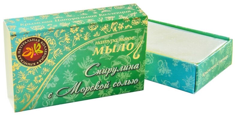 Мыло натуральное "Спирулина с морской солью", 75 г