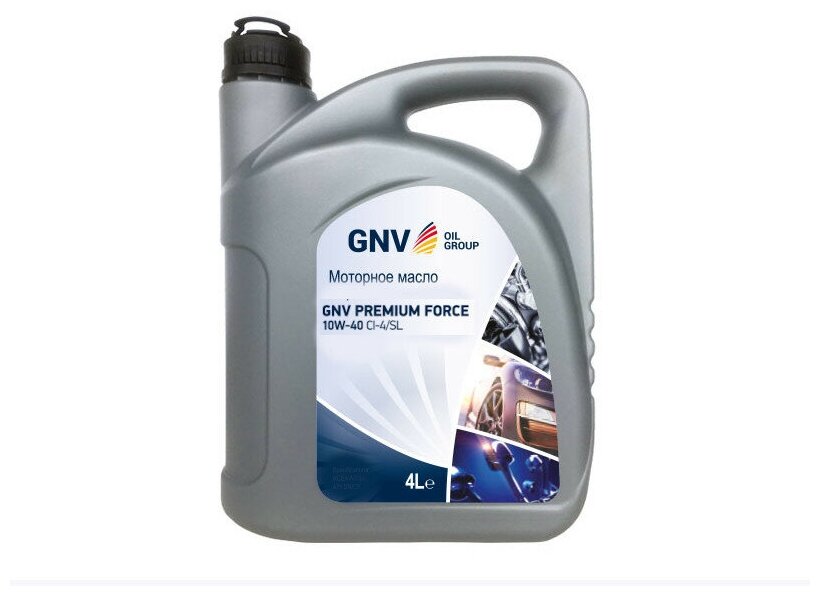 Моторное масло GNV Premium Force 10W-40 CI-4/SL (кан.4 л)