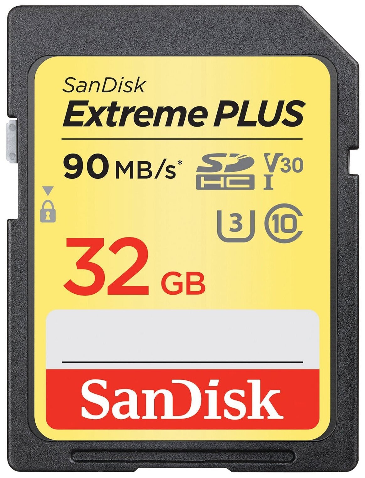 Карта памяти SanDisk Extreme PLUS SDHC Class 10 UHS Class 3 V30 90MB/s