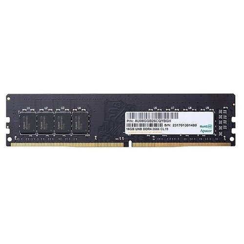 Оперативная память Apacer 8 ГБ DDR4 2666 МГц DIMM CL19 AU08GGB26CQYBGH оперативная память apacer 16 гб ddr4 2666 мгц dimm