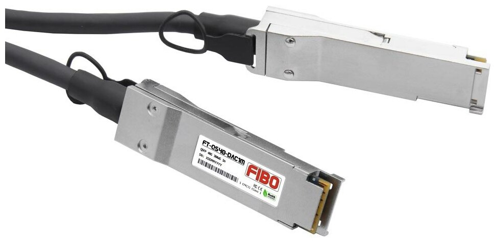 FIBO-FT-Q40-DAC1m кабель DAC QSFP+, 40 G, 1 м