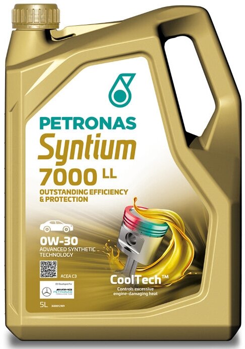 PETRONAS 70720M12EU SYNTIUM 7000 LL 0W30 5L масо моторное \ ACEA: C3 BMW LL-04 VW 504.00 / 507.00 Porsche C30