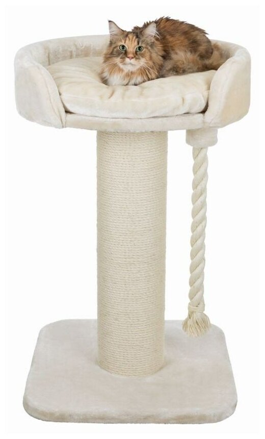 Домик когтеточка для кошек Trixie Klara XXL плюш кремовый 100 см (1 шт) - фотография № 7