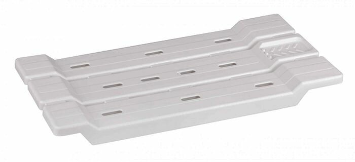 Полка-сиденье пластик для ванны 680х310х40 мм белый м1552 (А)