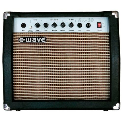 Гитарный комбо E-WAVE GA-30 усилитель для наушников гитарный xvive ga 3 classic amplug