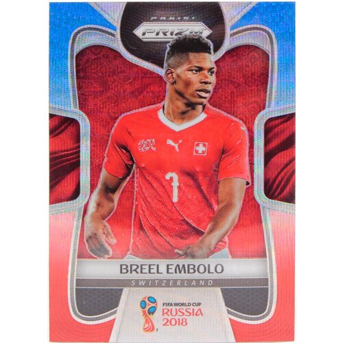 Коллекционная карточка Panini Prizm FIFA World Cup Russia 2018 #242 Breel Embolo - Blue Red Wave S0001 коллекционная карточка panini prizm fifa world cup russia 2018 202 isco blue red wave s0006