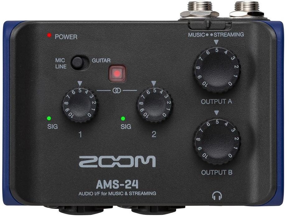 Zoom AMS-24 - Аудиоинтерфейс для музыки и стриминга