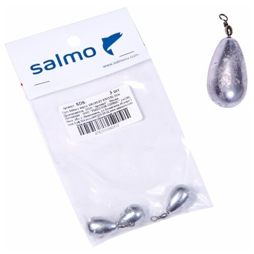 грузило salmo с вертл bun swivel green 070г Груза Salmo с вертл. Droplet Swivel 14 г 3 шт.