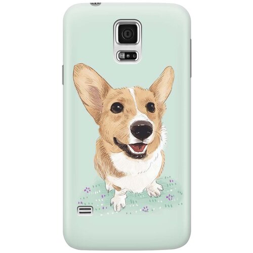 фото Cиликоновый чехол на samsung galaxy s5 / самсунг с5 с принтом "корги" gosso
