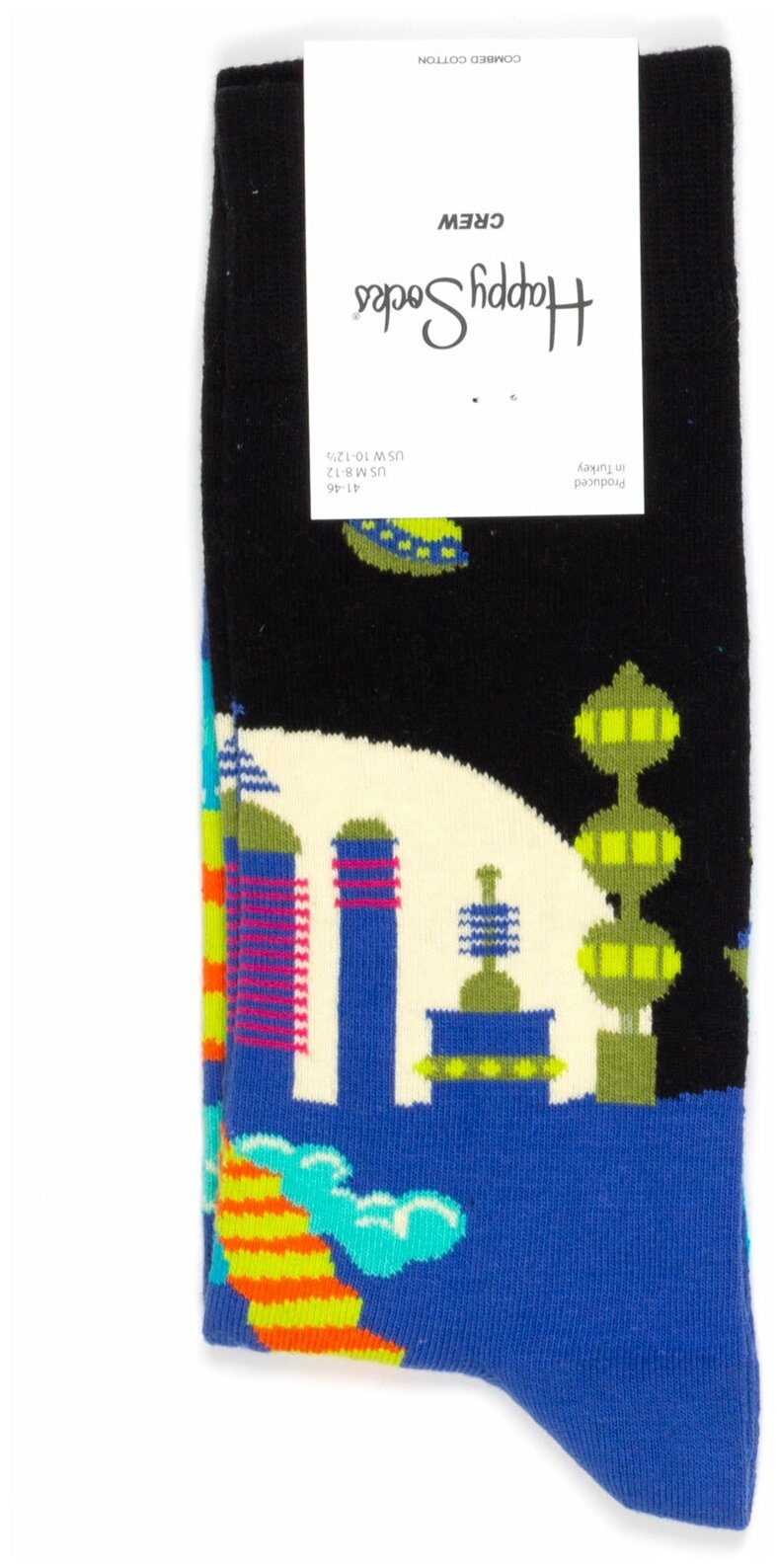 Happy Socks - City X носки с футуристическим рисунком 36-40