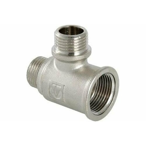 фото Тройник с двумя переходами на нар. р. 3/4"х1/2"х3/4" вн.-нар.-нар valtec