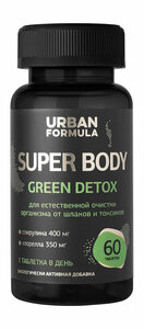 Фото URBAN FORMULA Биологически активная добавка к пище Green detox 96 г, 60 таблеток