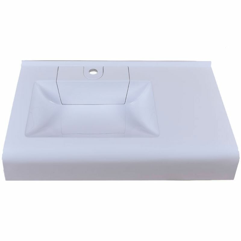 фото Раковина над стиральной машиной Stella Polar Корини 80х50 с кронштейнами Белый