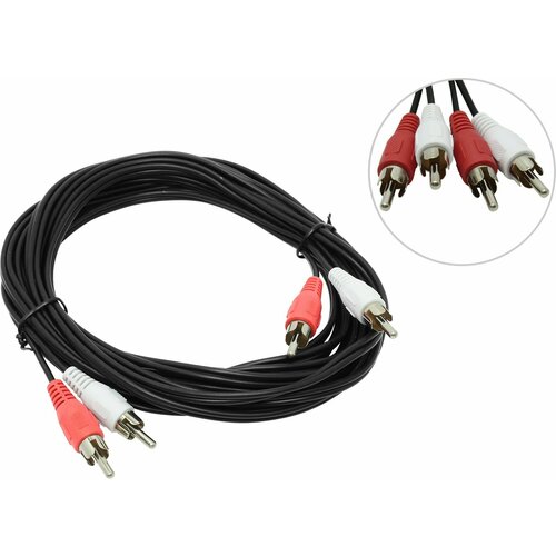 Кабель BaseLevel 2RCA-M --> 2RCA-M 5м