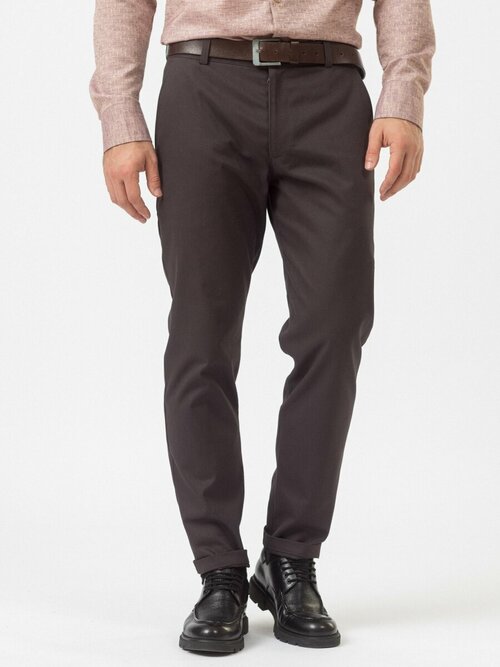 Брюки UOMO DORO Мужские брюки чиносы хлопок, размер 52/182-188, серый